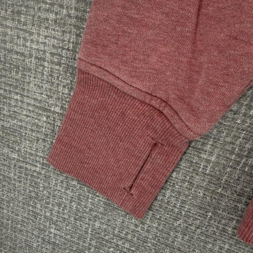 Lululemon Full Zip Hoodie Women Size 8 Pink Fleece Cotton Polyester Slim - Picture 7 of 12